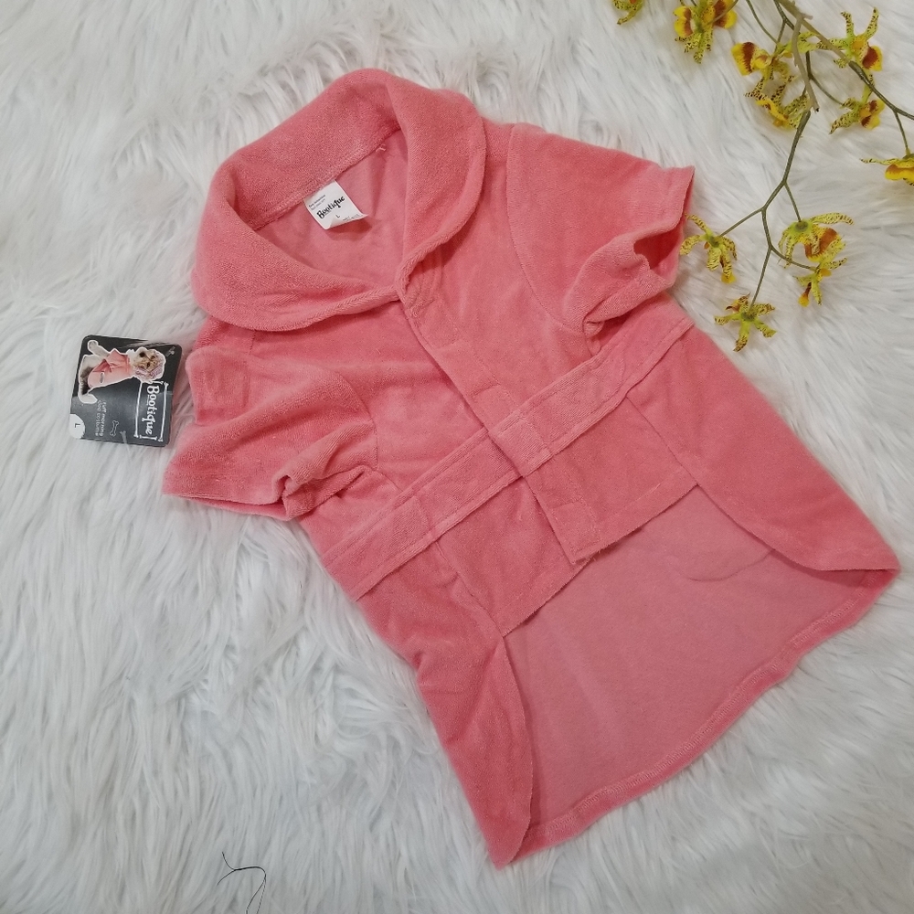 Halloween costume Pink robe for dogs SIZE L, new with tag.